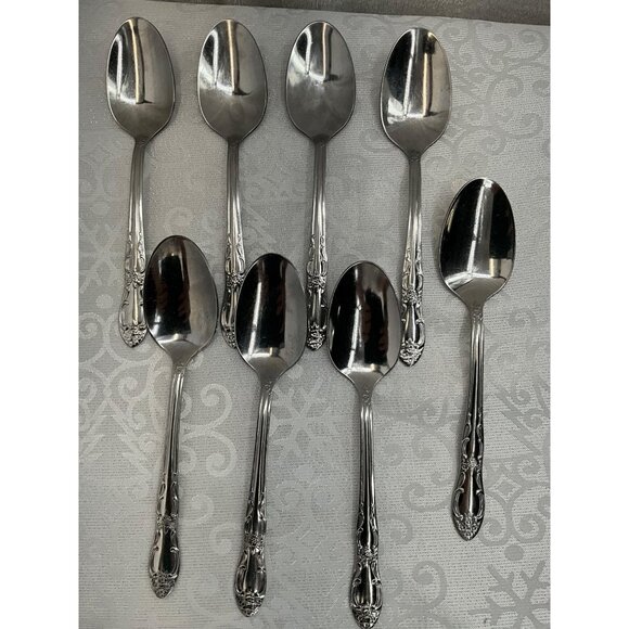 Oneida Venus Stainless Tablespoon Soup Spoon Set Of 9 - Picture 6 of 6